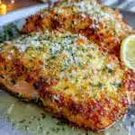 crispy air fryer parmesan crusted salmon - featured image