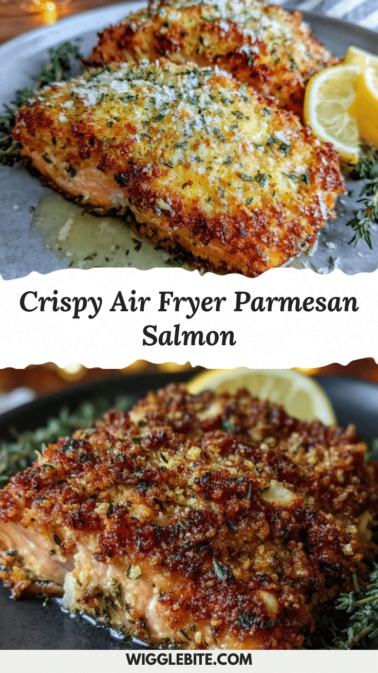 crispy air fryer parmesan crusted salmon recipe