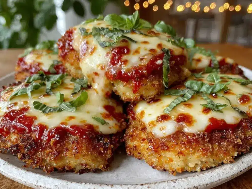 crispy baked chicken parmesan - featured image
