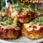 crispy baked chicken parmesan - featured image