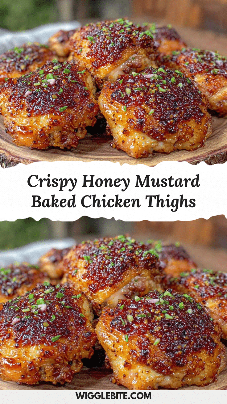 crispy baked chicken thighs with honey mustard glaze recipe