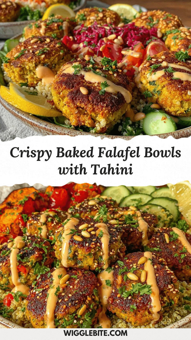 crispy baked falafel bowls recipe