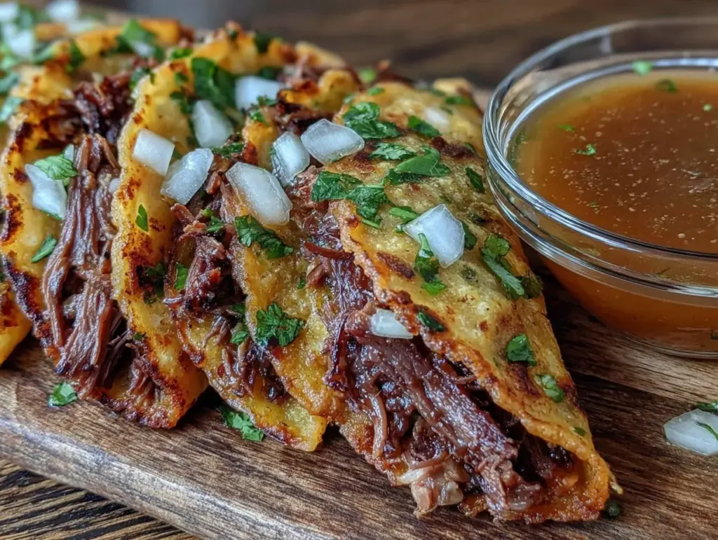 crispy birria tacos - featured image