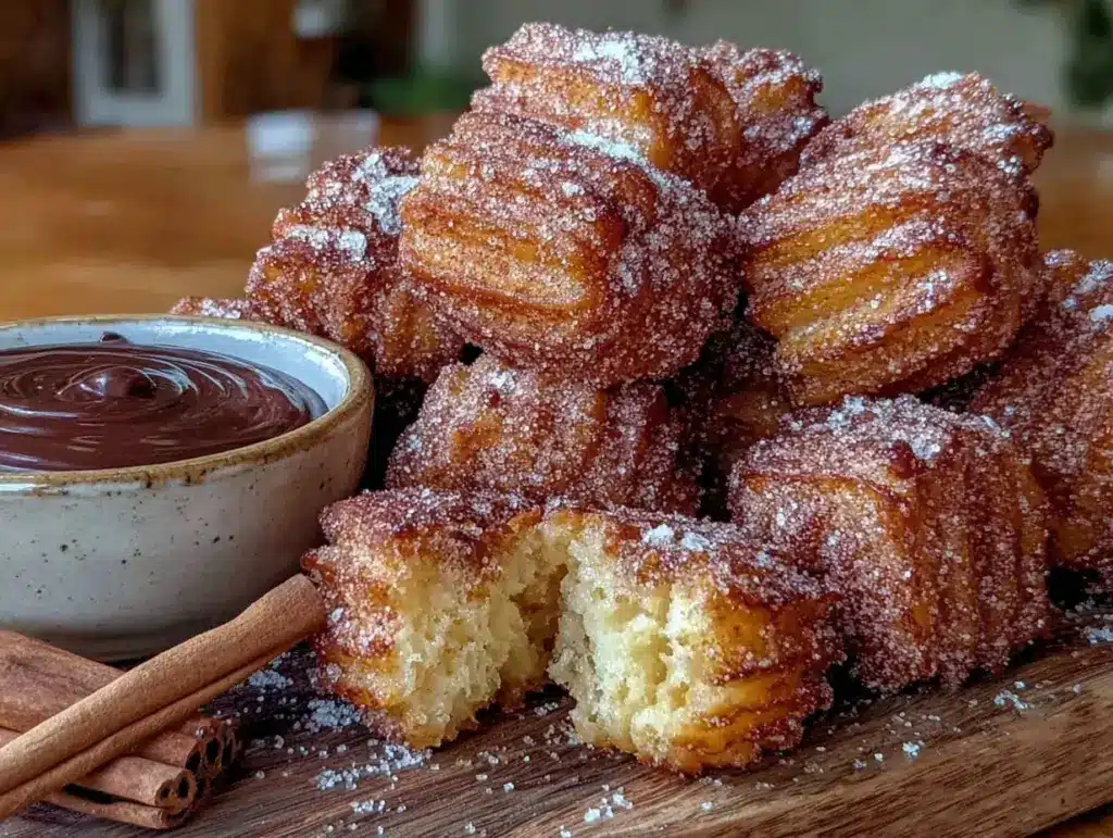 crispy churro bites recipe - featured image
