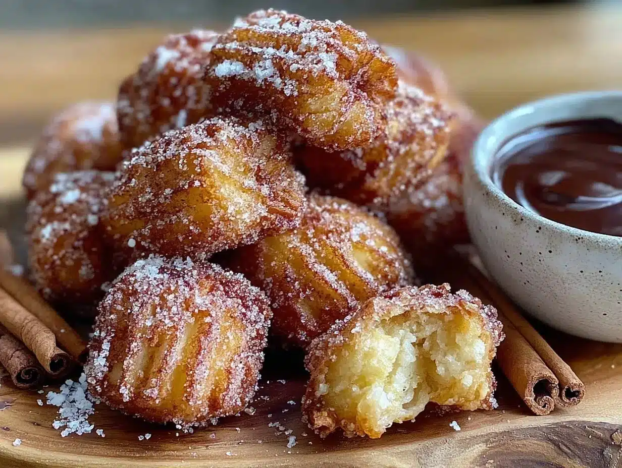 crispy churro bites recipe preparation steps