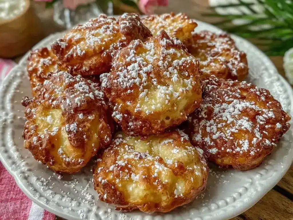 crispy dandelion flower fritters - featured image