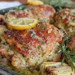 crispy one-pan chicken thighs - featured image
