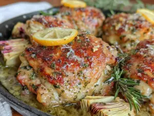 crispy one-pan chicken thighs - featured image