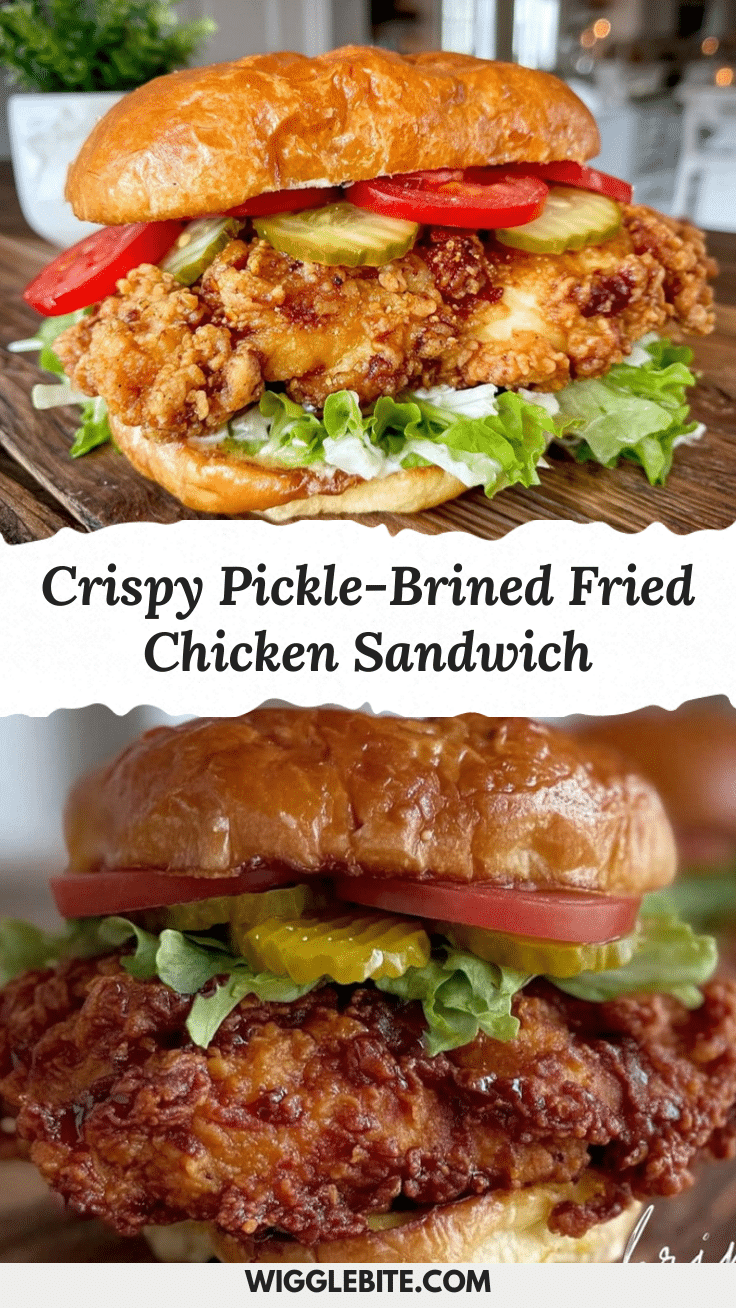 crispy pickle-brined fried chicken sandwich recipe