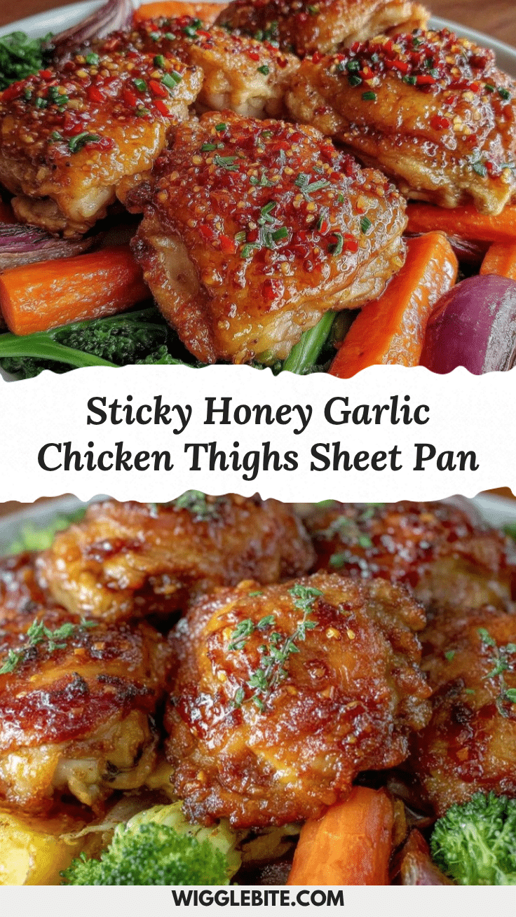 crispy sheet pan honey garlic chicken thighs recipe