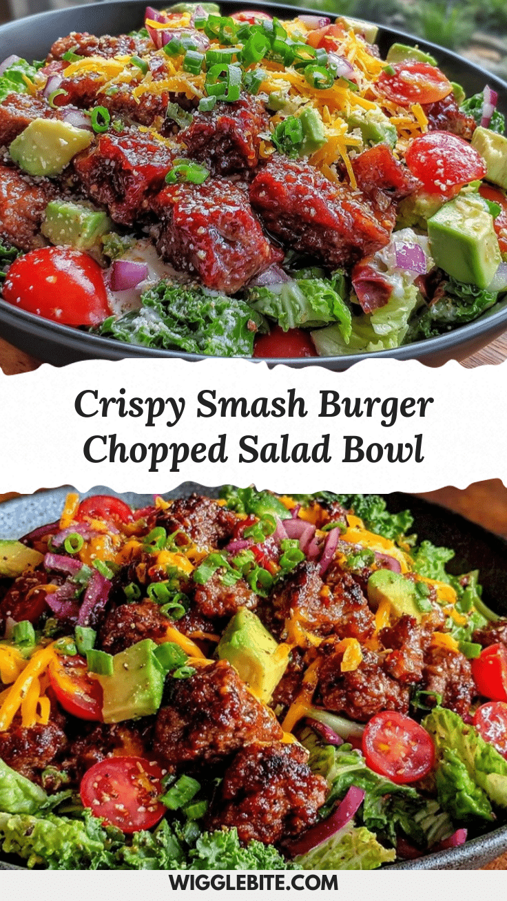 crispy smash burger salad bowl recipe