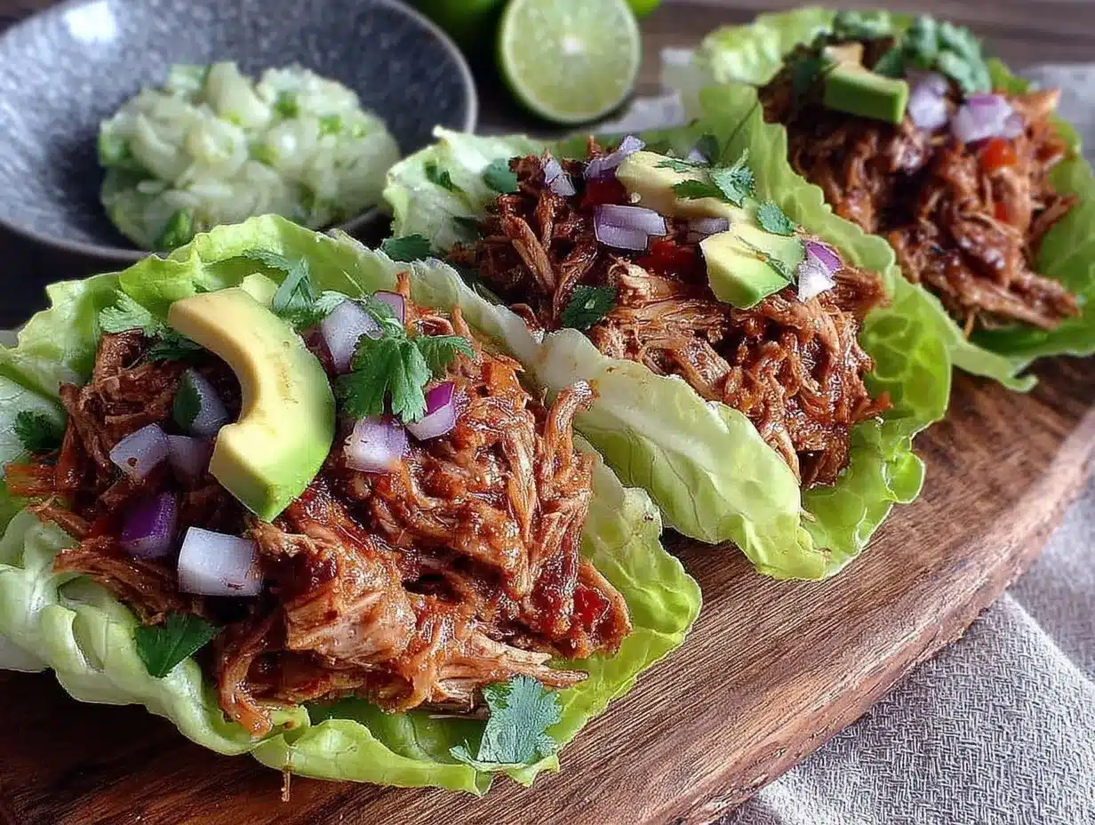 crockpot carnitas lettuce wraps preparation steps