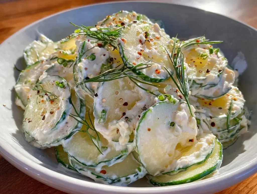 cucumber dill salad - featured image