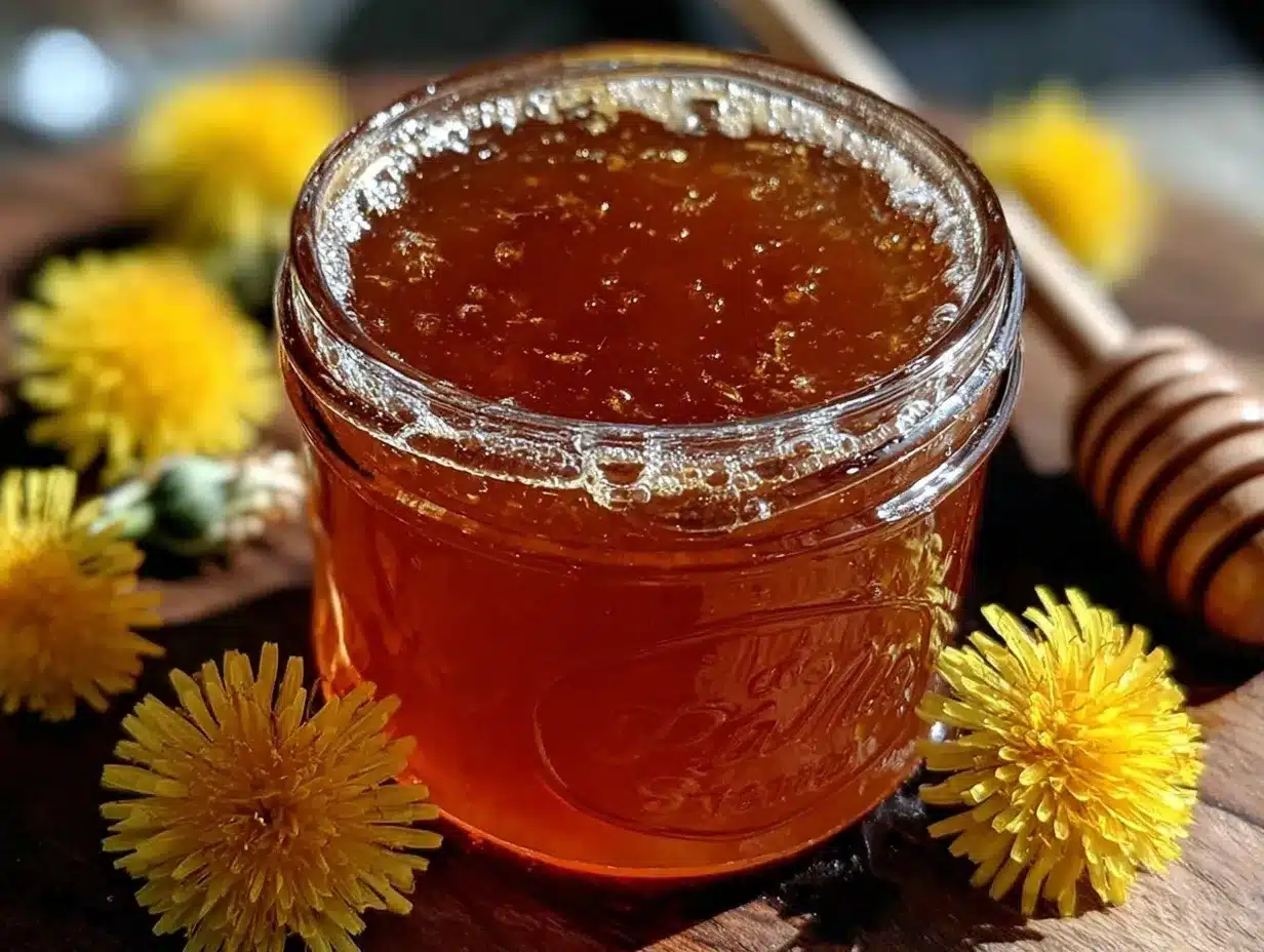 dandelion jelly with honey preparation steps