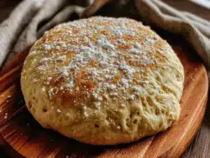 easy crispy sourdough discard pizza dough - featured image