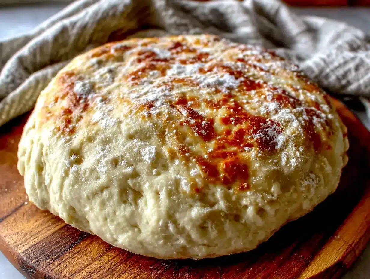 easy crispy sourdough discard pizza dough preparation steps