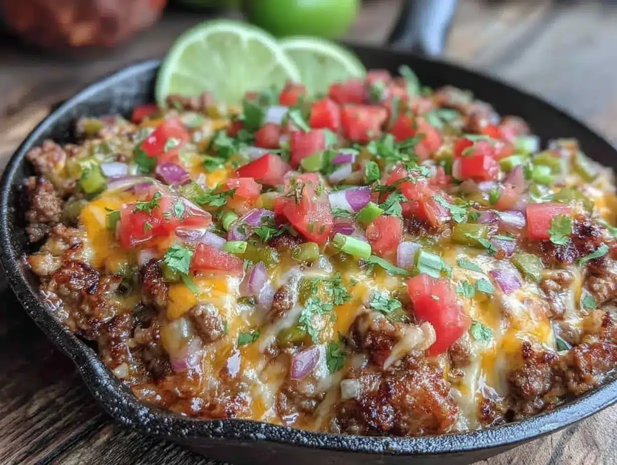 easy ground turkey taco skillet preparation steps