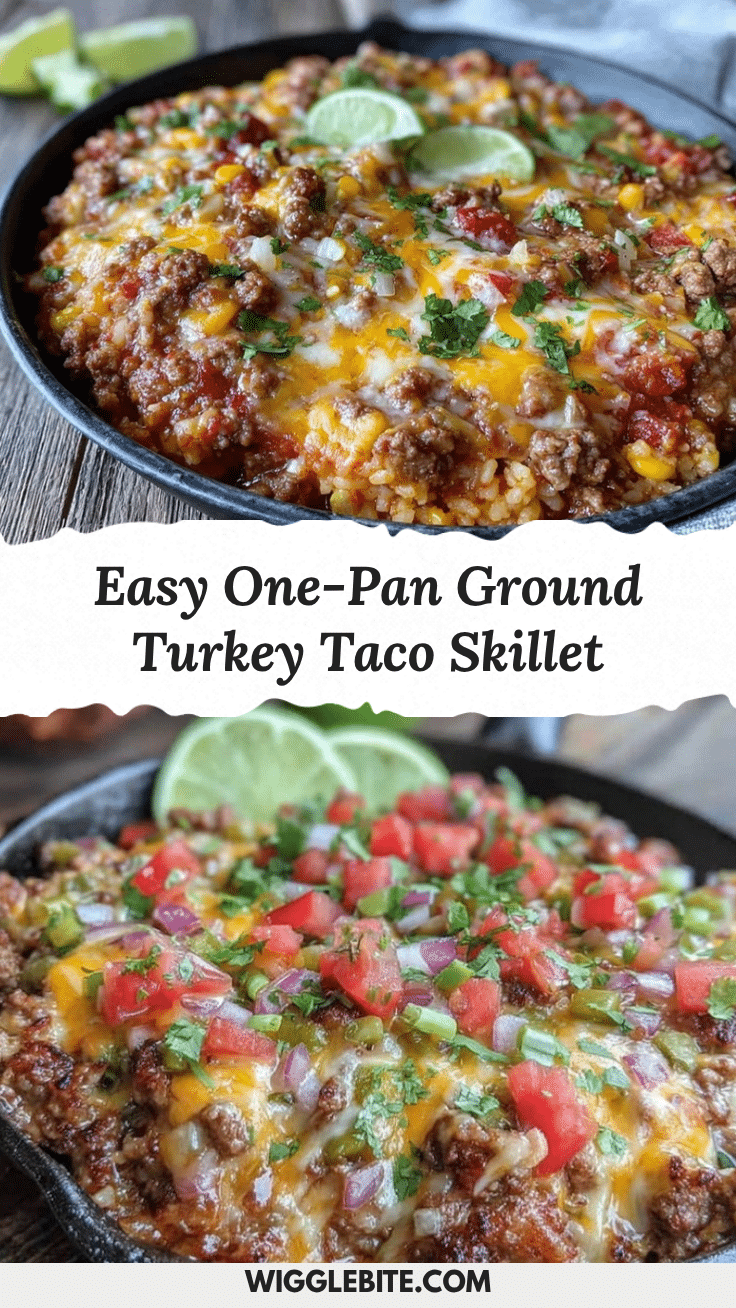 easy ground turkey taco skillet recipe