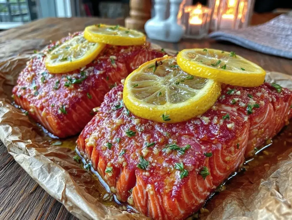 easy lemon herb salmon - featured image