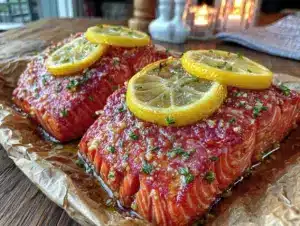 easy lemon herb salmon - featured image