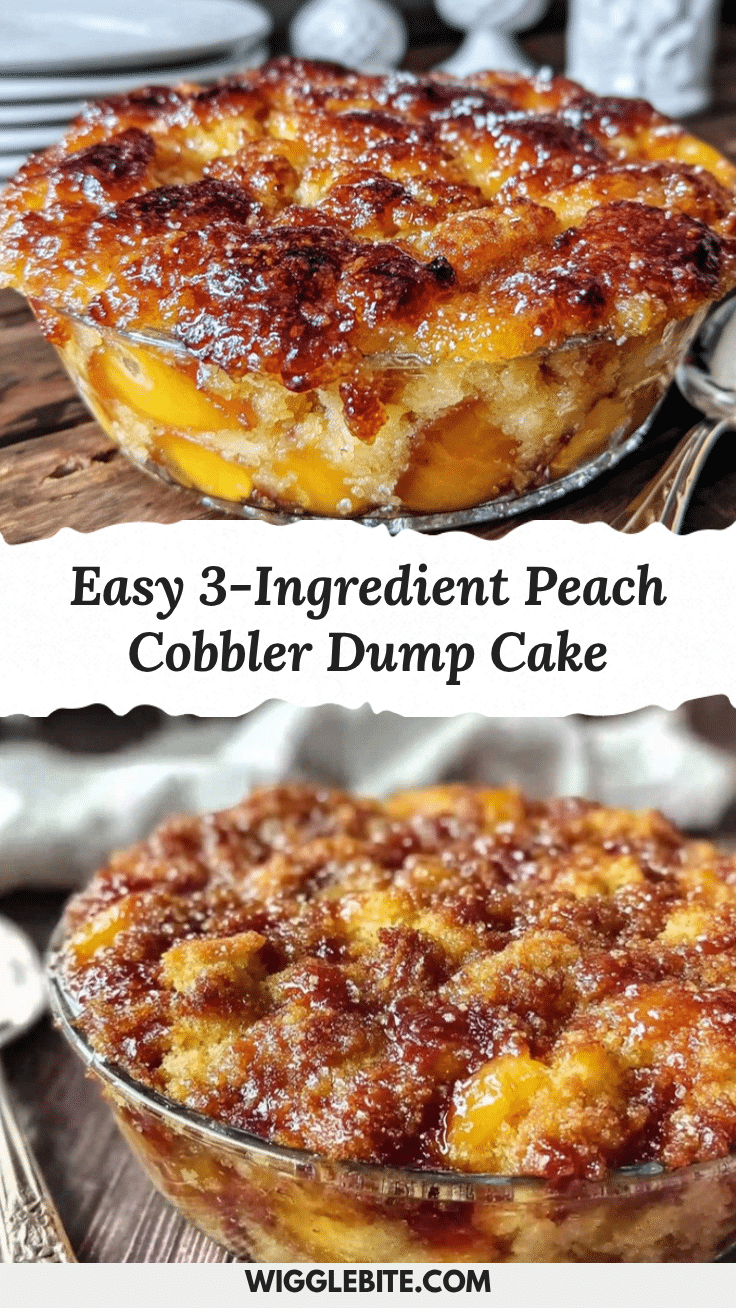 easy peach cobbler dump cake recipe