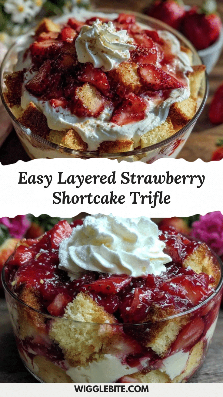 easy strawberry shortcake trifle recipe