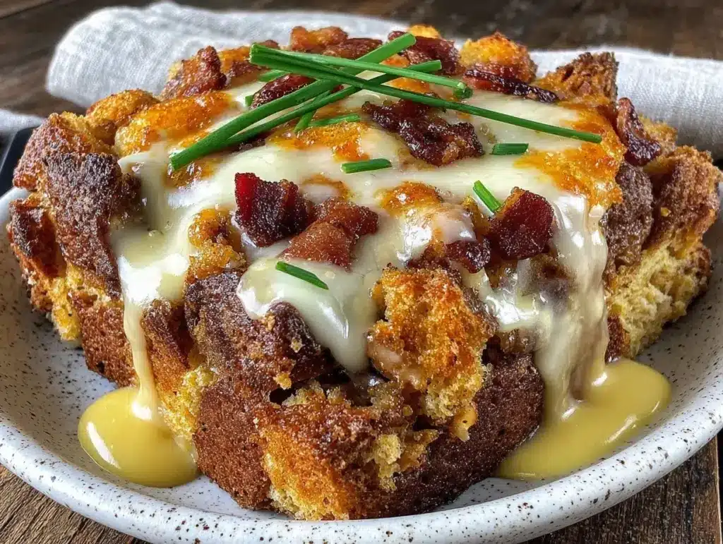 eggs benedict casserole - featured image