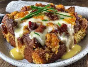 eggs benedict casserole - featured image