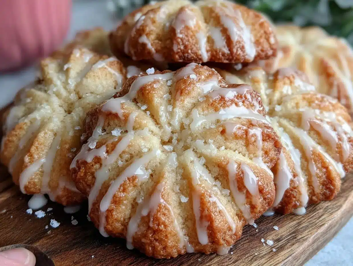 flower-shaped shortbread cookies preparation steps