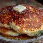 fluffy sourdough discard pancakes - featured image