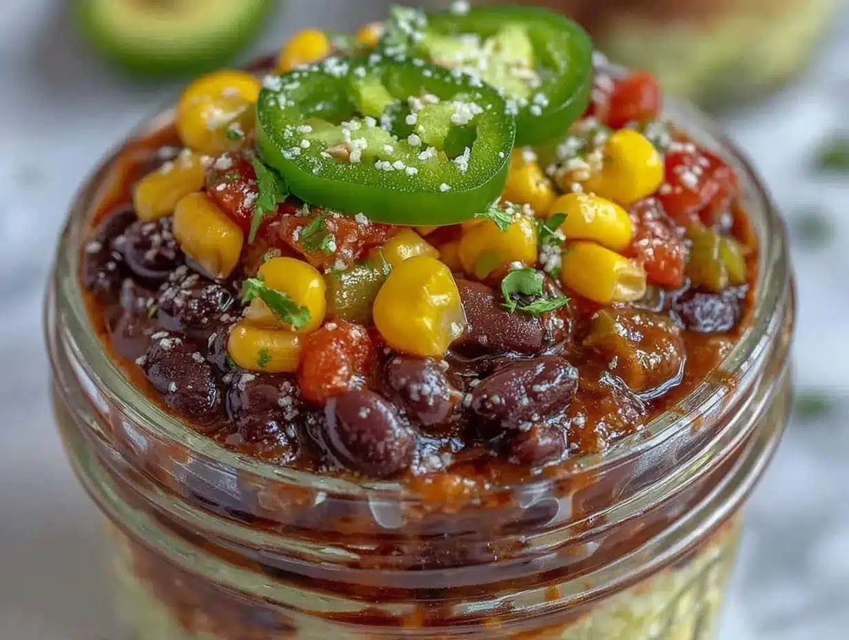 Fresh Cowboy Caviar Layered Dip preparation steps