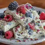 fresh frozen yogurt bark - featured image