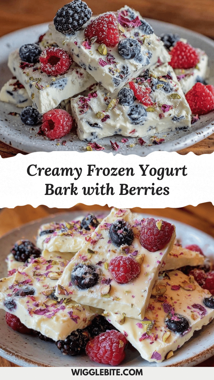 fresh frozen yogurt bark recipe