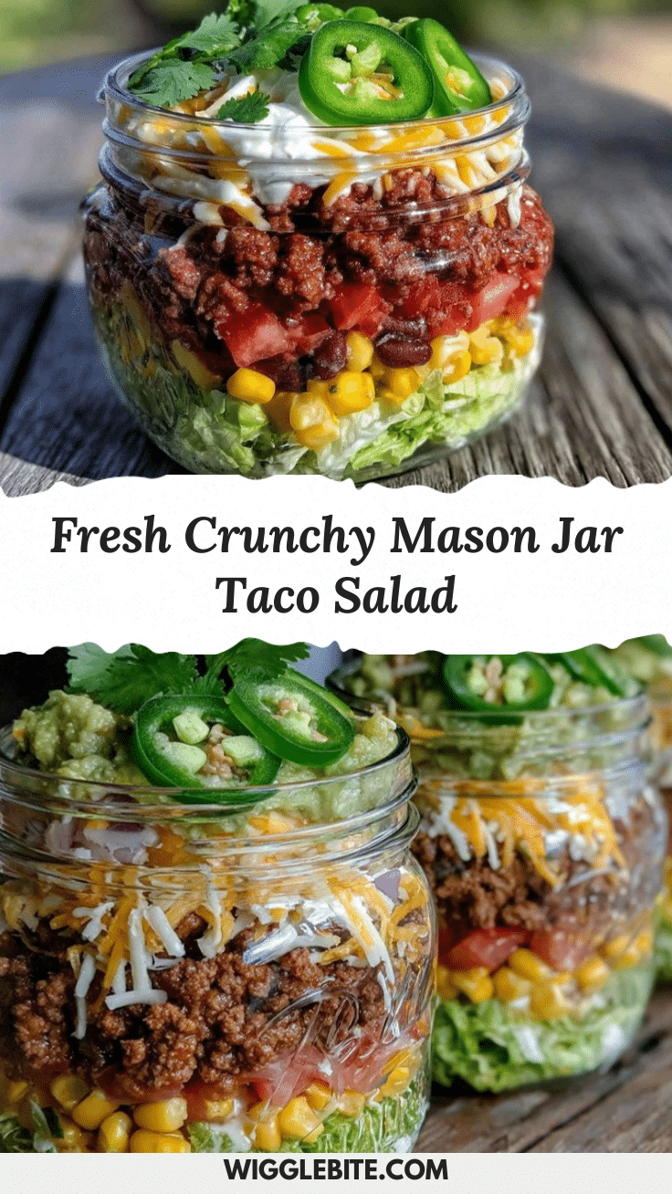 fresh mason jar taco salad recipe