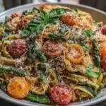 fresh spring vegetable primavera - featured image