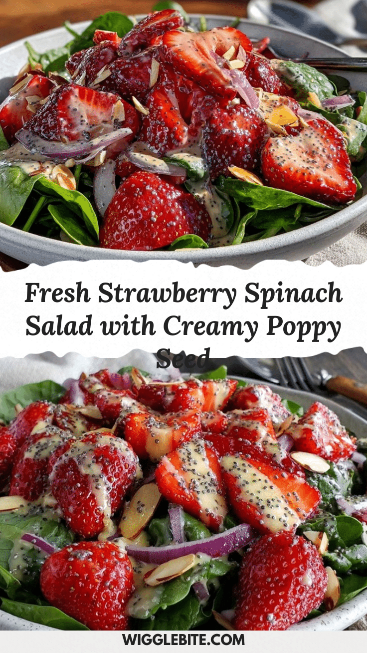 fresh strawberry spinach salad recipe