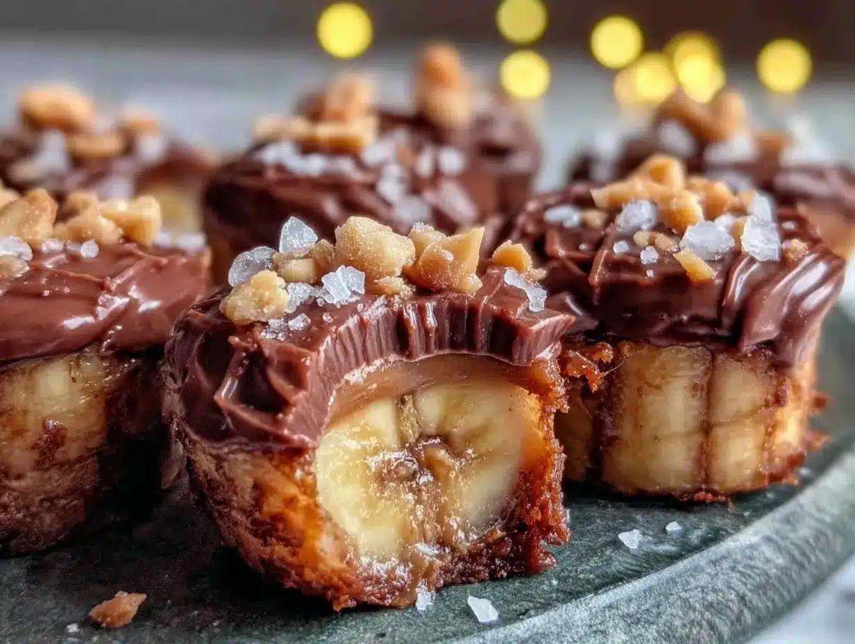 frozen chocolate banana bites preparation steps