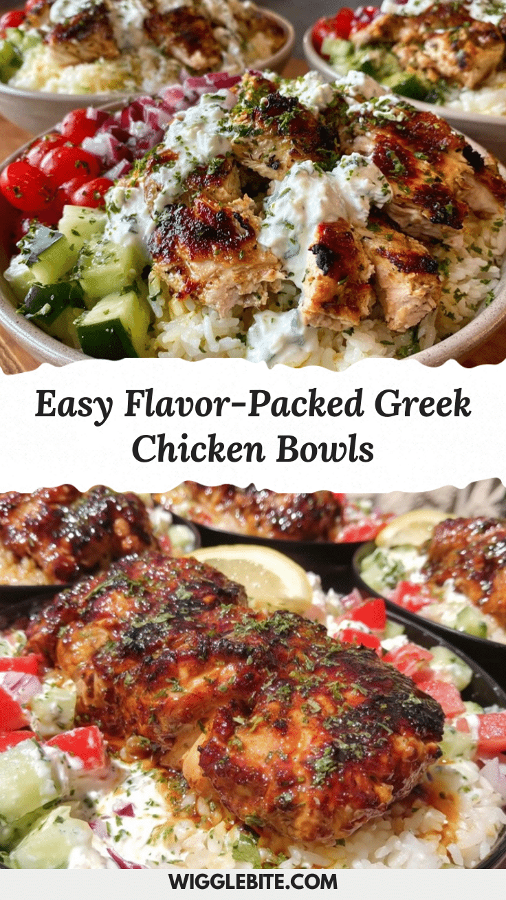 Greek chicken meal prep bowls recipe