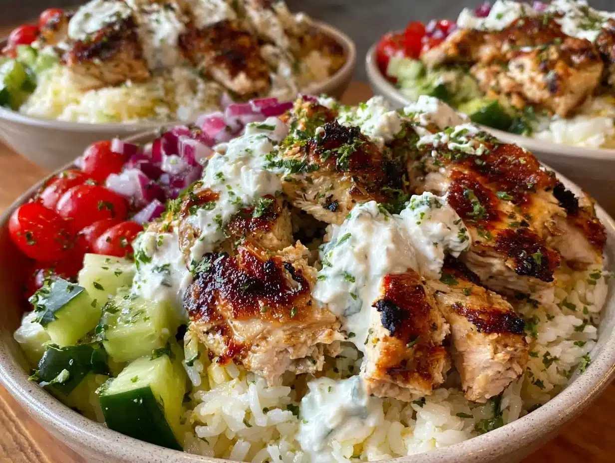 Greek chicken meal prep bowls - featured image