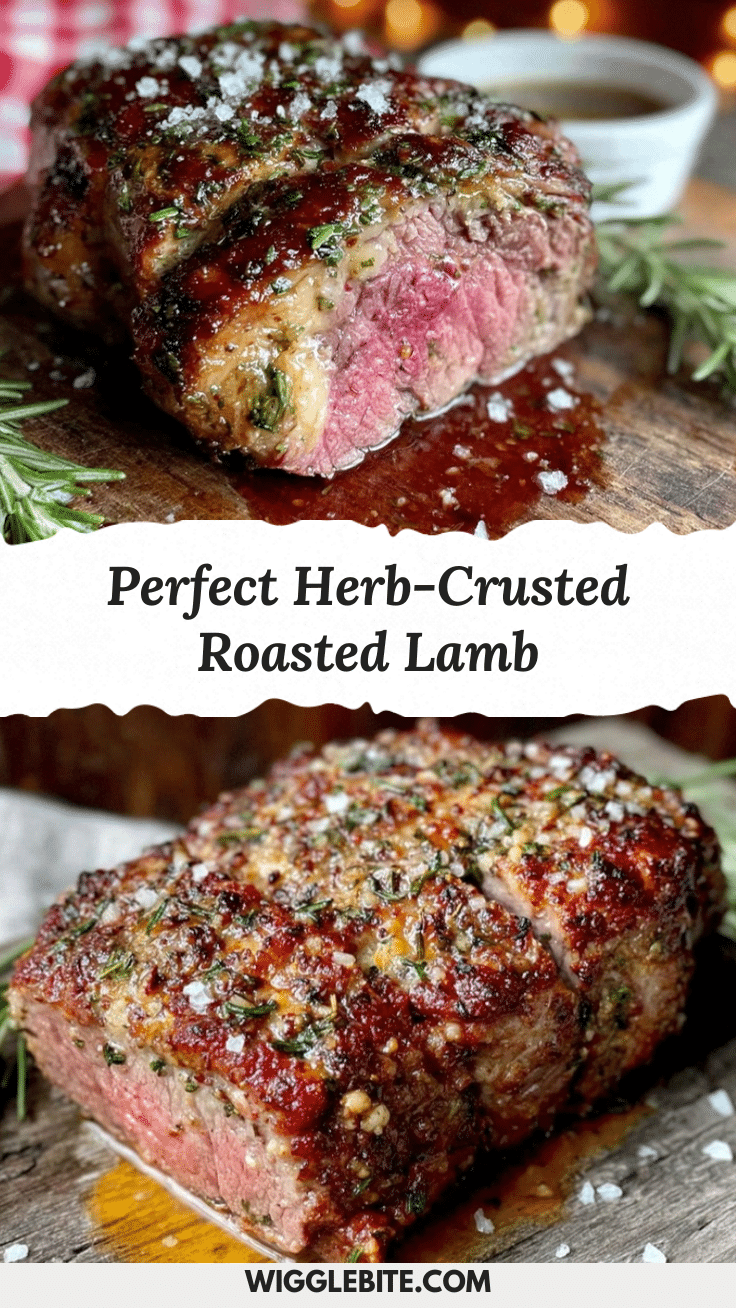 herb-crusted roasted lamb recipe