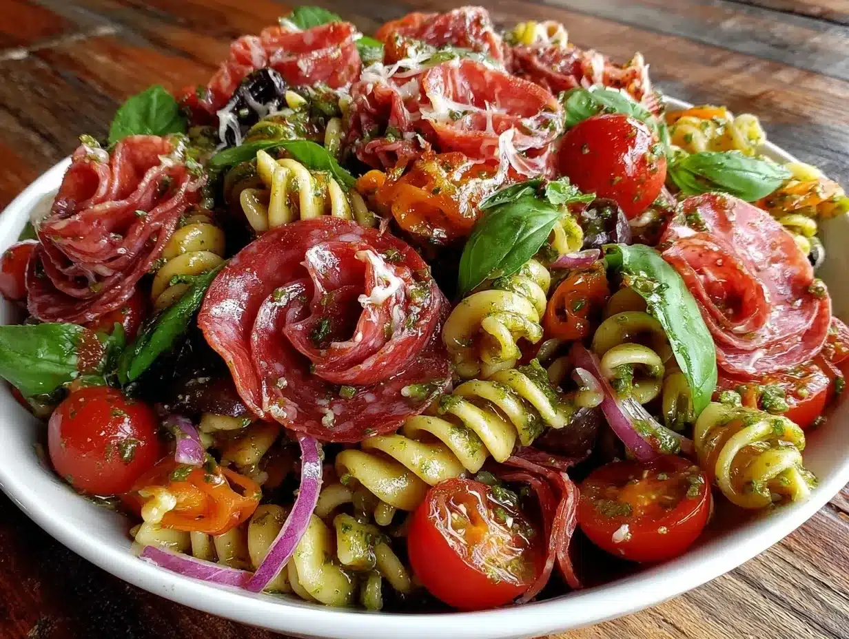 italian grinder pasta salad preparation steps