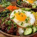 korean ground beef bibimbap bowls - featured image