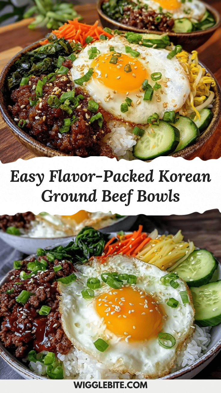 korean ground beef bibimbap bowls recipe