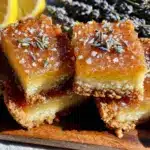 lavender honey lemon bars - featured image