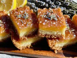 lavender honey lemon bars - featured image