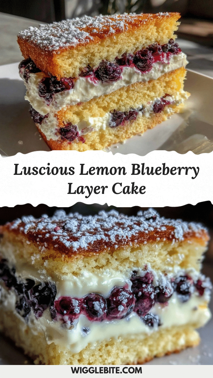 lemon blueberry layer cake recipe