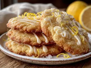 lemon sugar cookies recipe - featured image