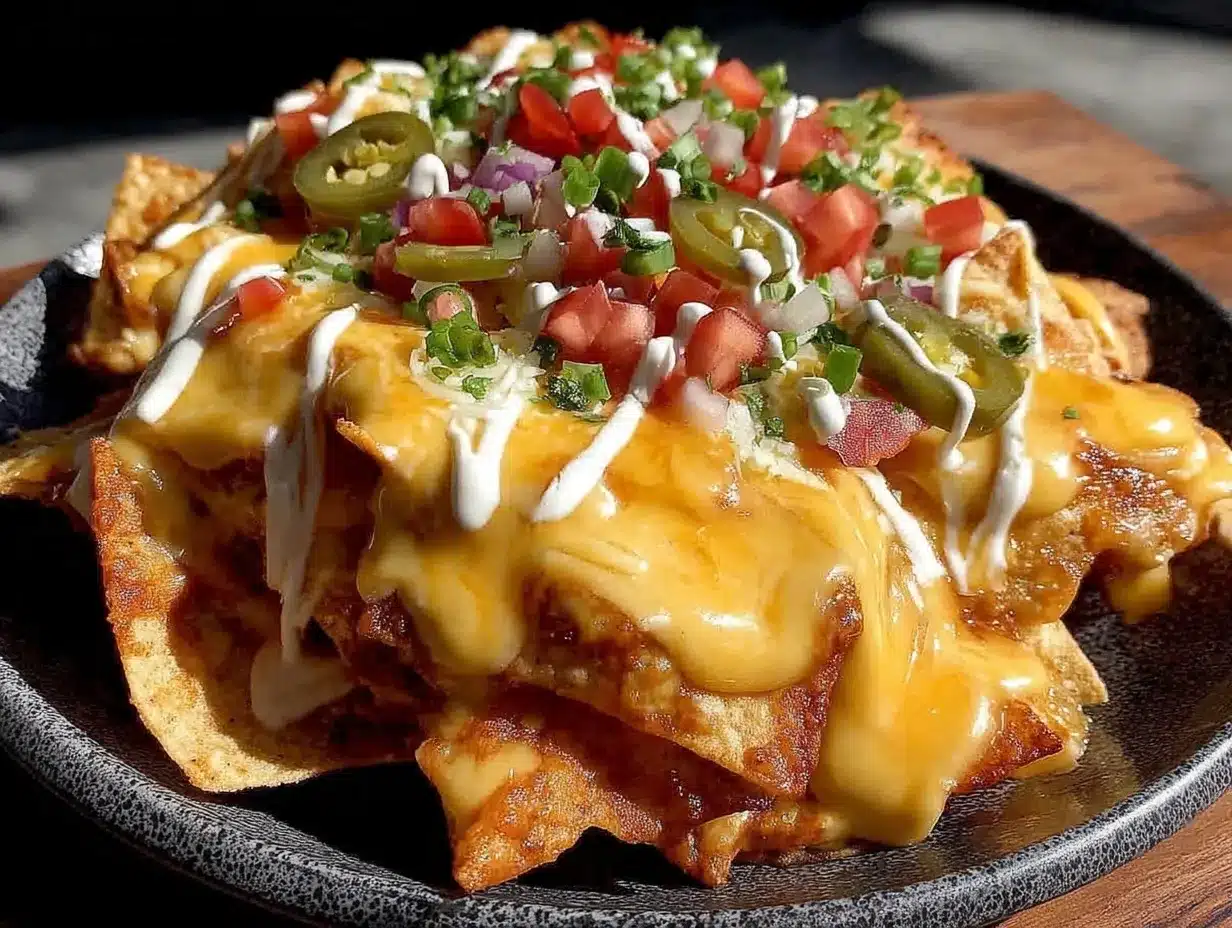 loaded ballpark nachos preparation steps