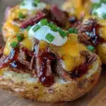 loaded bbq brisket baked potato - featured image