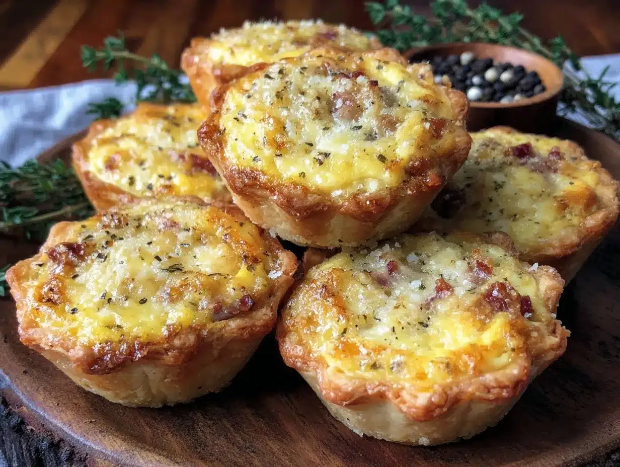 mini quiche Lorraine bites preparation steps